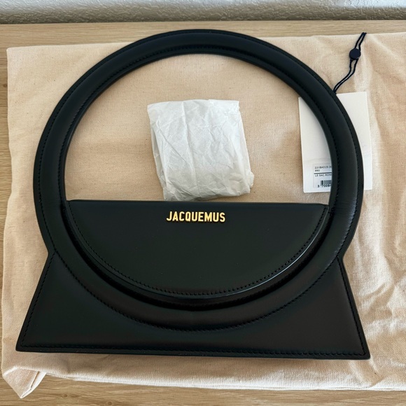 ☀️NEW☀️Jacquemus Le Sac Rond Bag Black - Picture 3 of 16